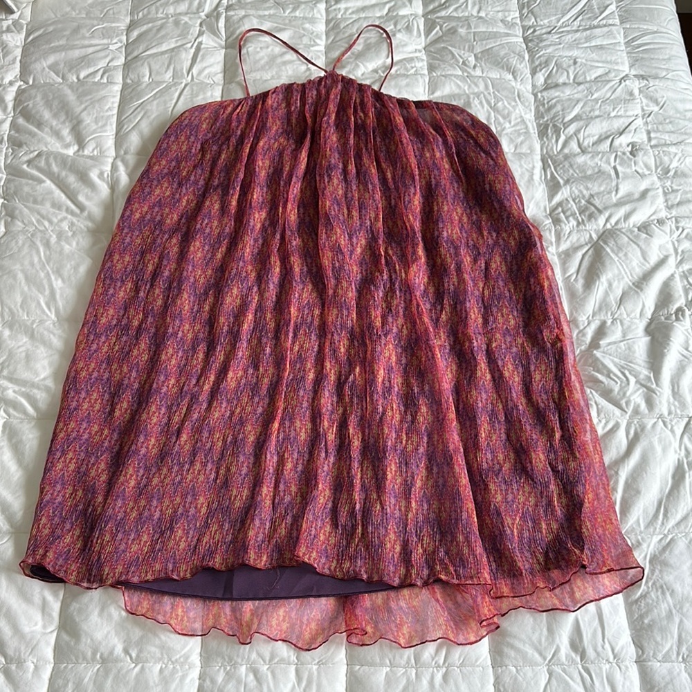 Elegant Multicolor Halter Dress